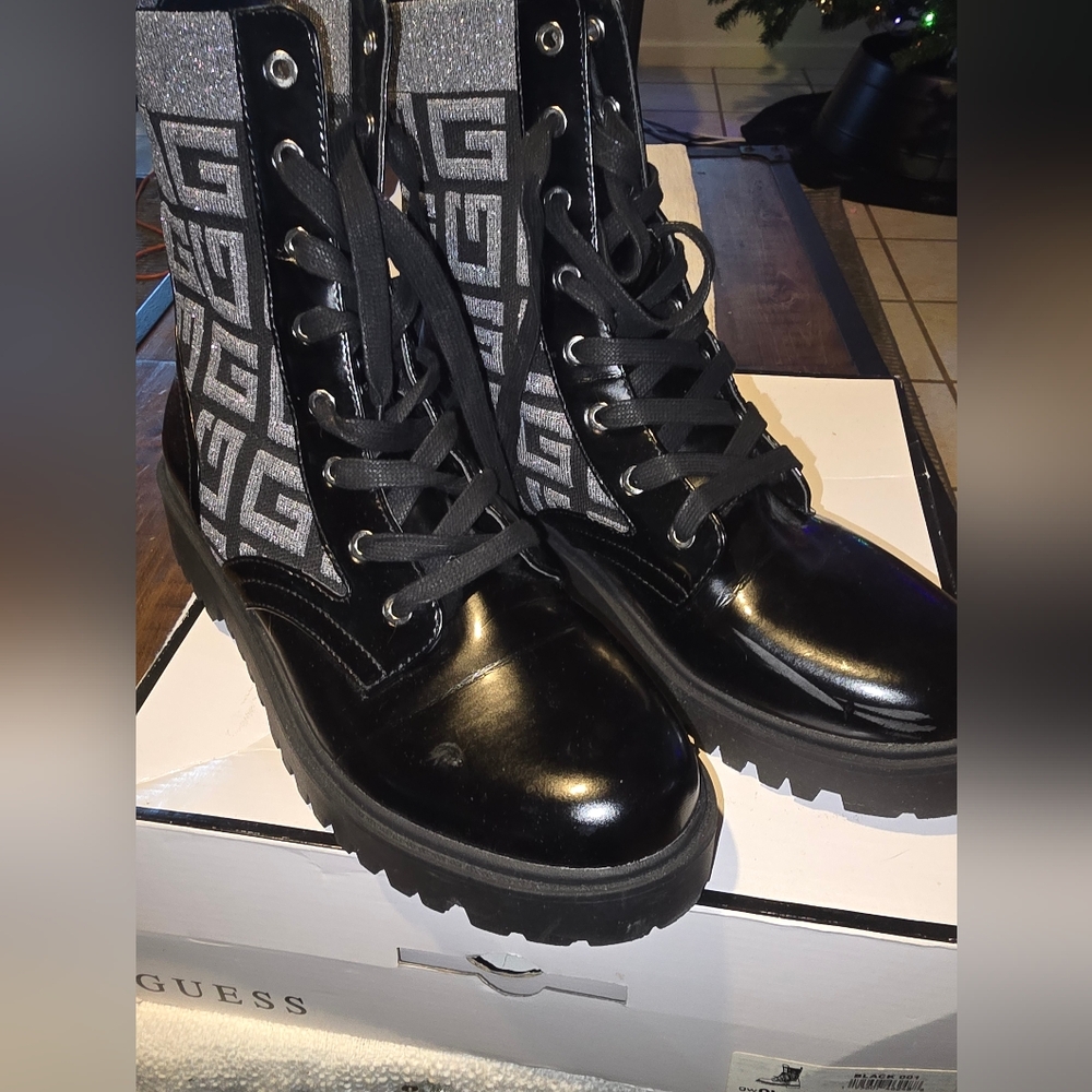 Guess Faux Leather Olinia Black Boot